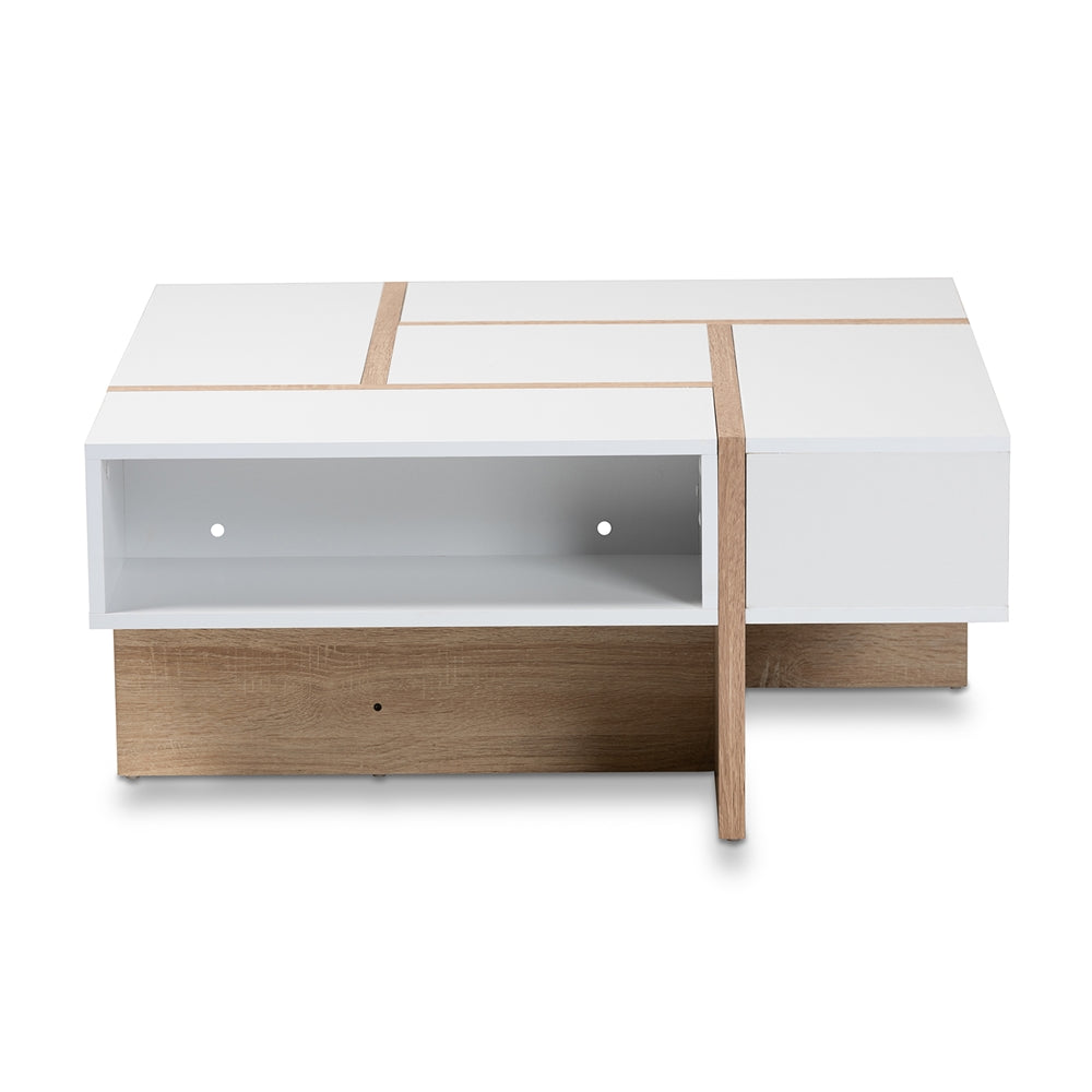 Baxton Studio Rasa Oak Wood Coffee Table