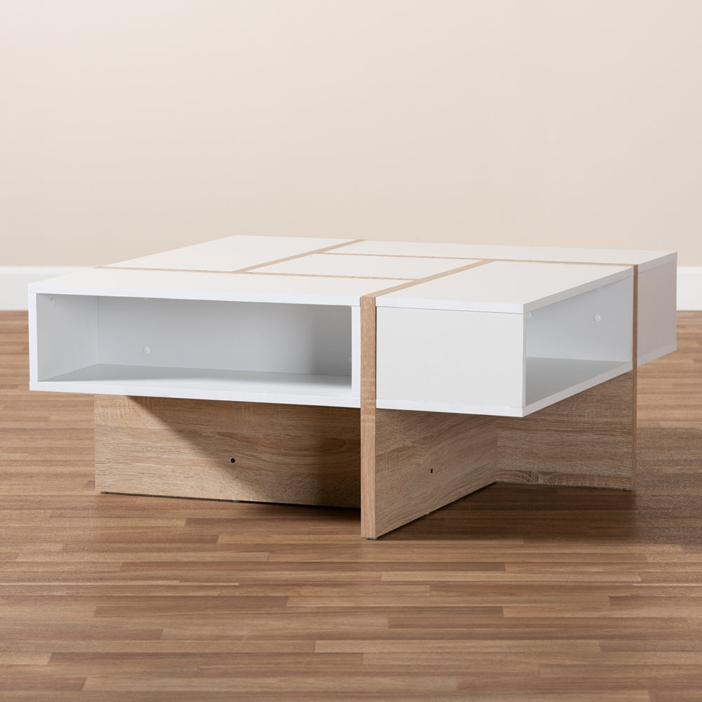 Baxton Studio Rasa Oak Wood Coffee Table