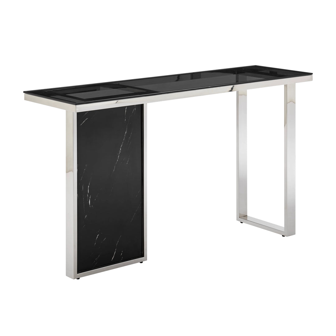 The Monolith Chic Marble Console Table