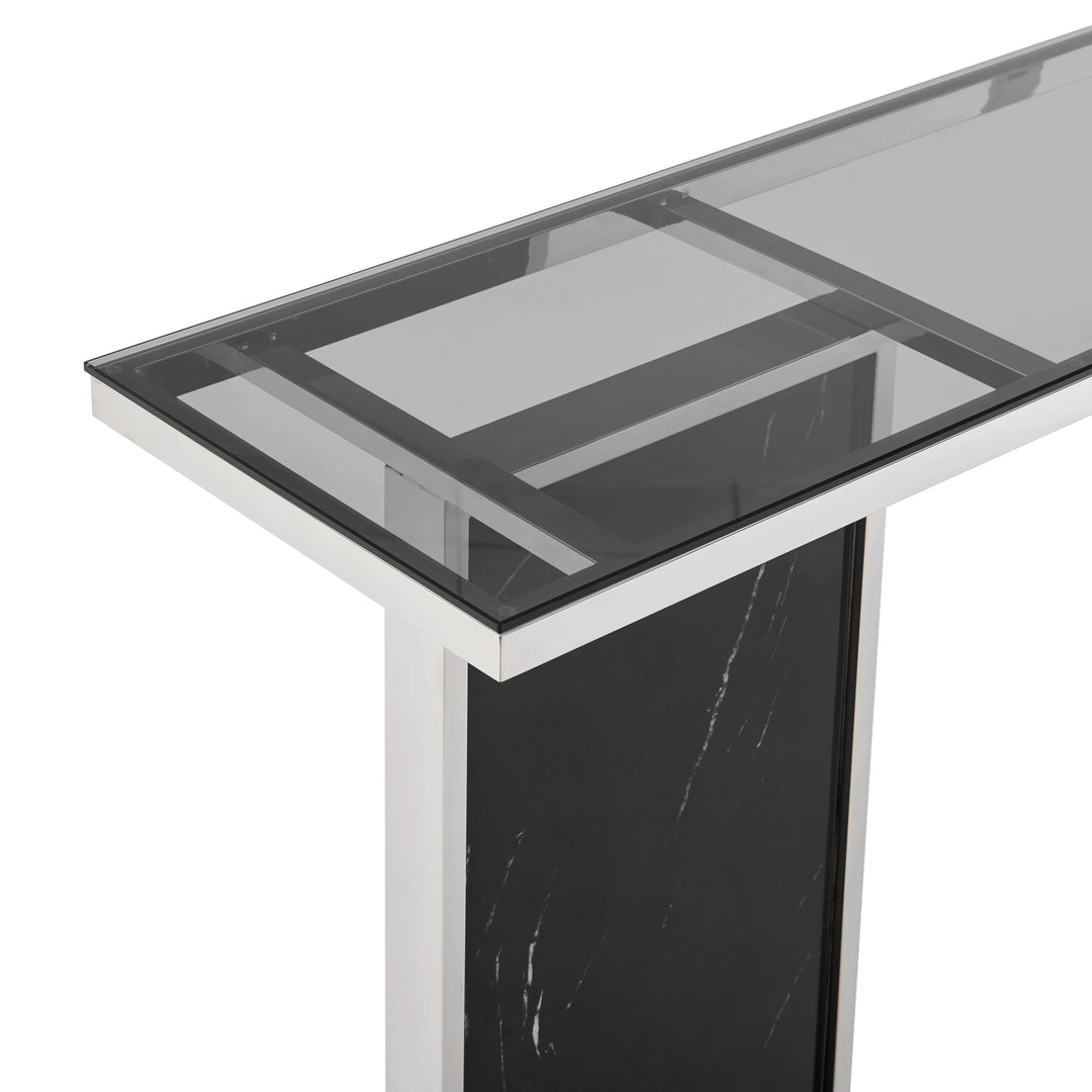 The Monolith Chic Marble Console Table