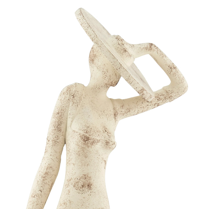 Eliza Fashion Model Sculpture. Marble Stone Finish