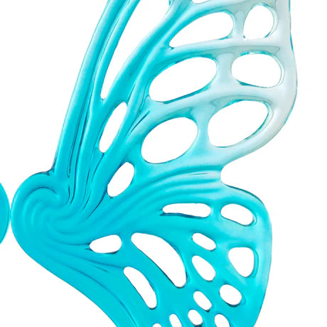 Butterfly Wings Sculpture. Ocean Blue