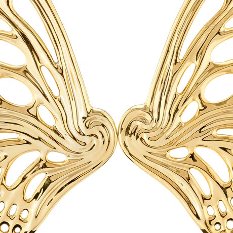 Butterfly Wings Sculpture. Gold.