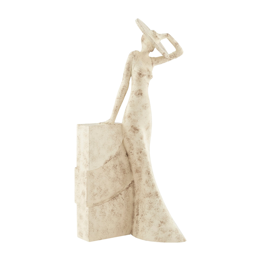 Eliza Fashion Model Sculpture. Marble Stone Finish