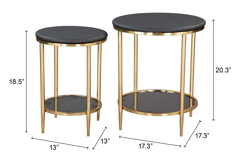 Koper Coffee Table Set – Black