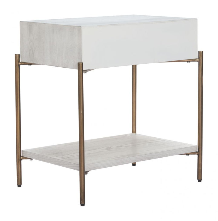 Yoru Side Table Oak White