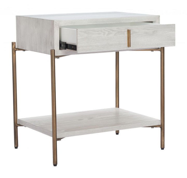 Yoru Side Table Oak White