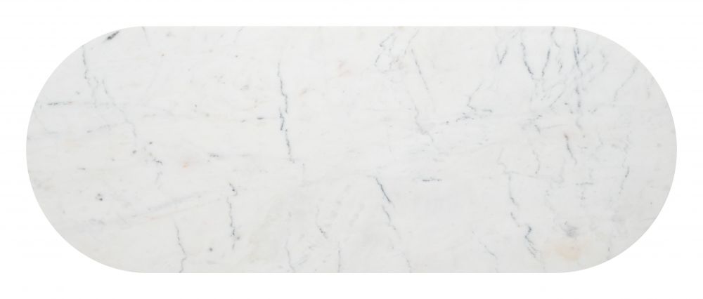 Bild Console Table White Marble & Brass