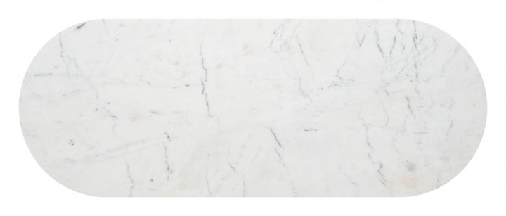 Bild Console Table White Marble & Brass