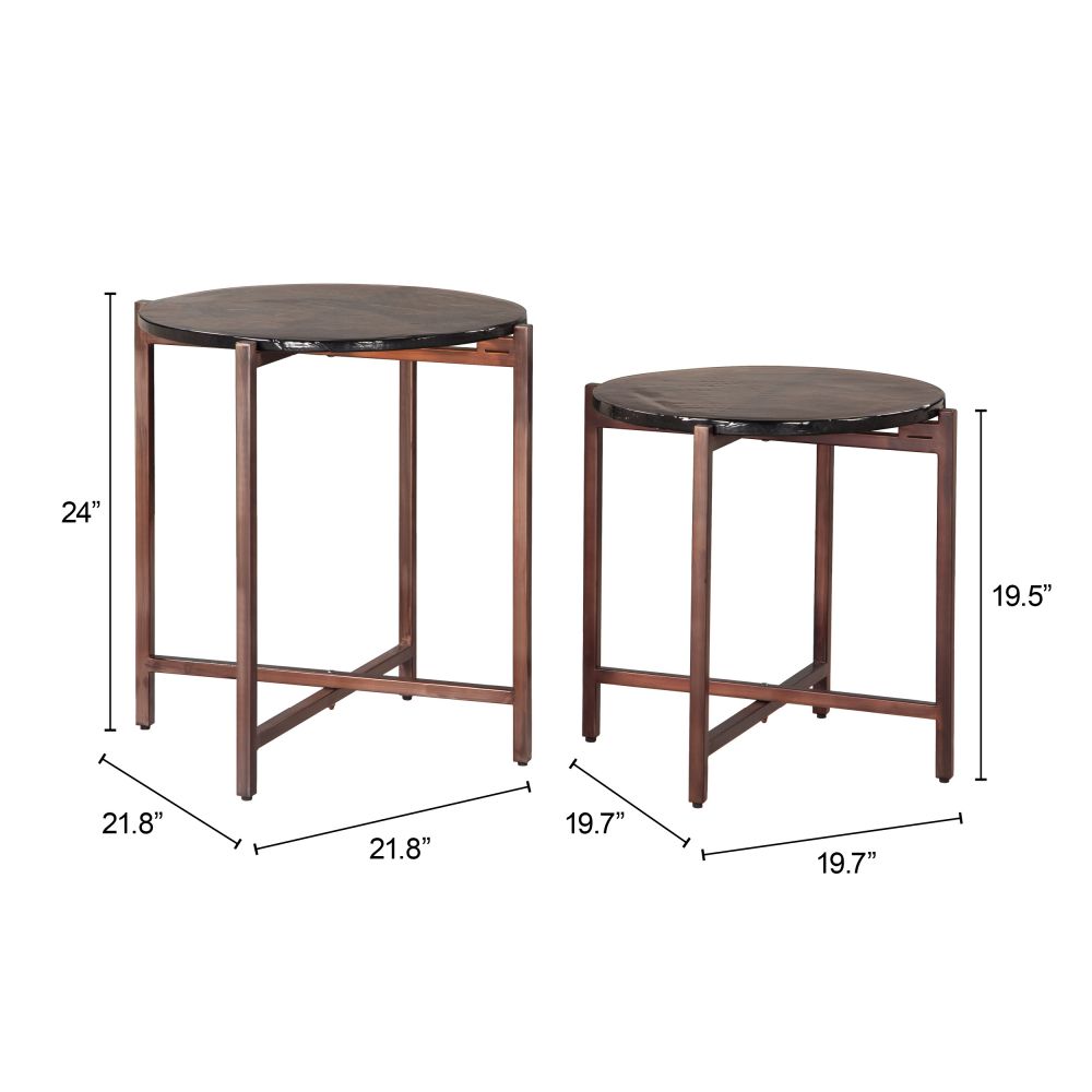Gema Coffee Table Set Bronze
