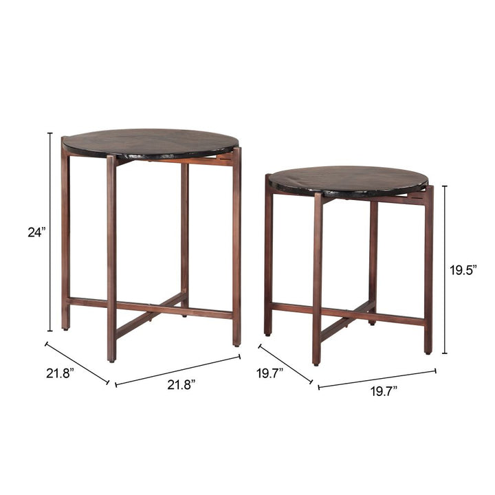 Gema Coffee Table Set Bronze