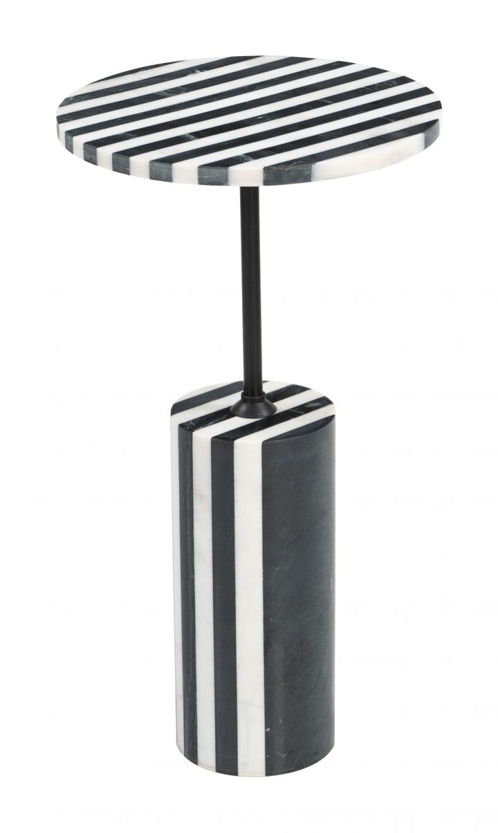Regles Side Table – Black & White