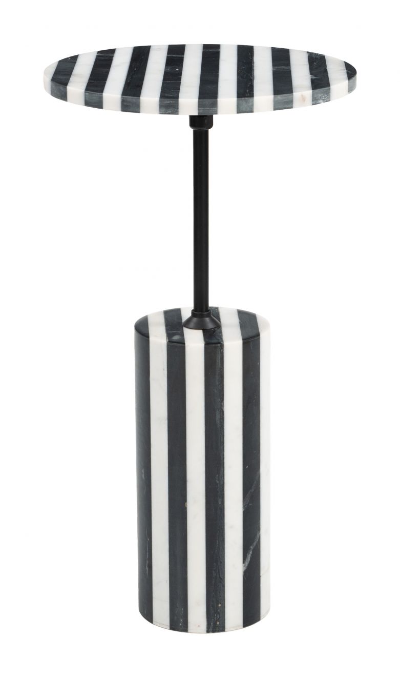 Regles Side Table – Black & White