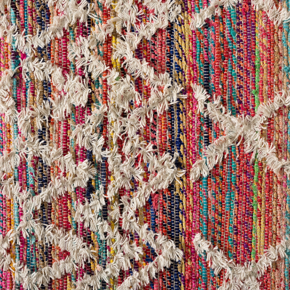 Graydon Modern and Contemporary Multi-Colored Handwoven Fabric Blend Area Rug