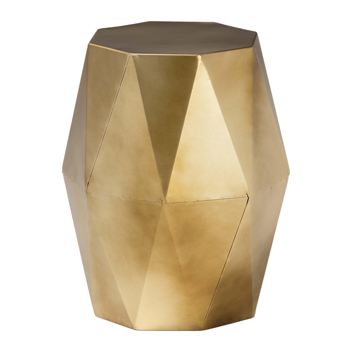 Baxton Studio Salman Geometric Bronze Accent Table