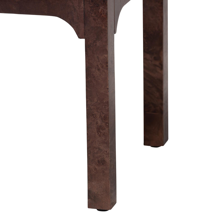 Bali & Pari Kayla Real Burl Wood Side Table