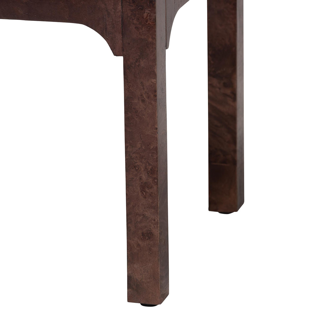Bali & Pari Kayla Real Burl Wood Side Table