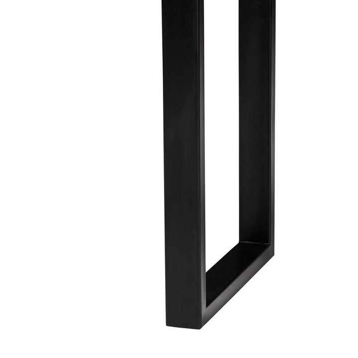 Apio Wood Epoxy Resin Console Table with Glass Inlay