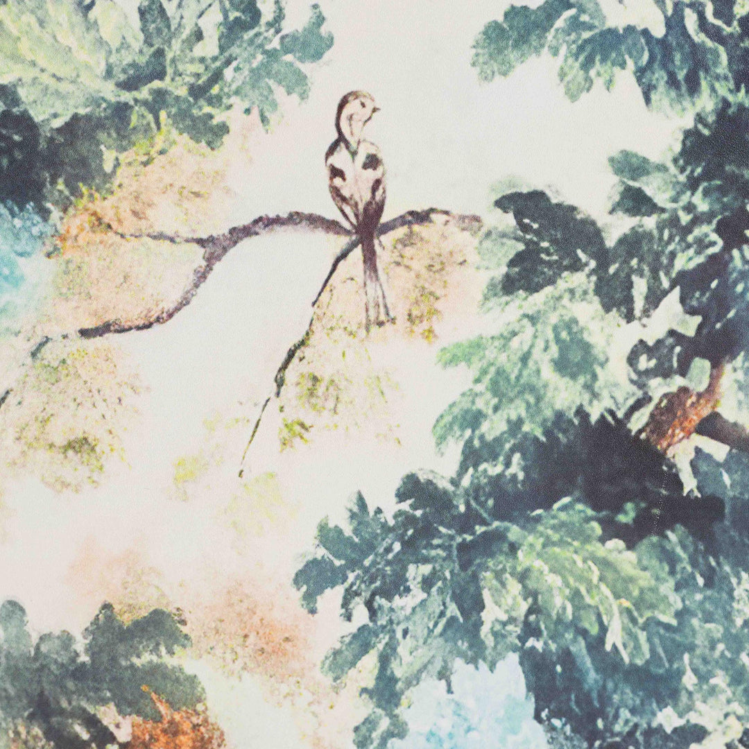 Adeline End Table with Printed Nature Motif