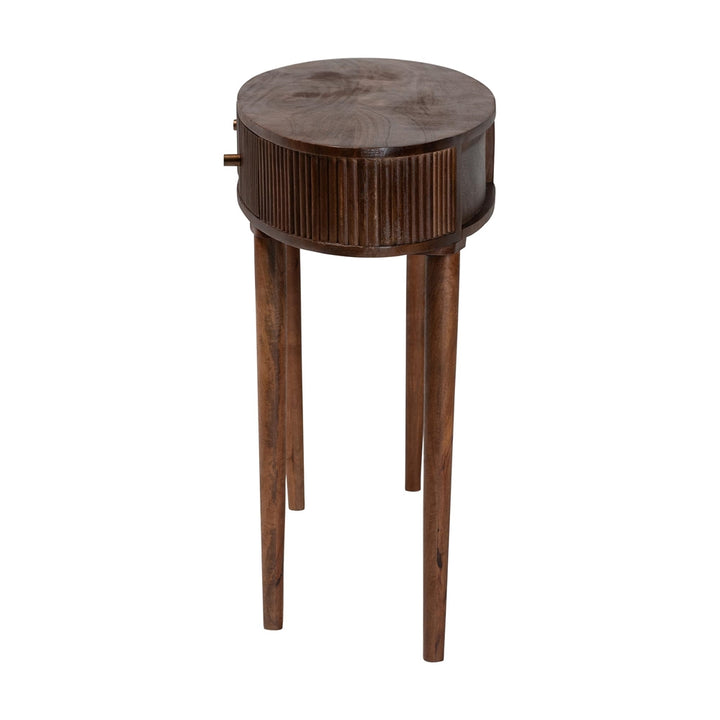 Linore Fluted Wood Console Table