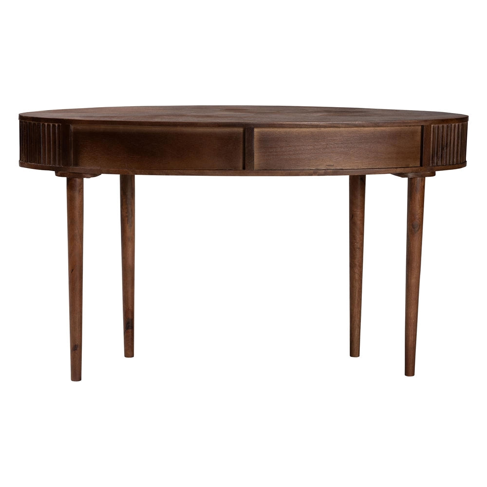 Linore Fluted Wood Console Table