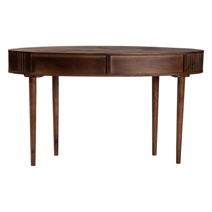 Linore Fluted Wood Console Table