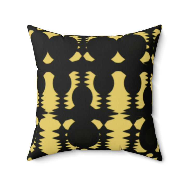 Batik Yellow and Black Pillow
