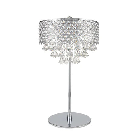 Grand 6 LED Light Table Lamp. Chrome