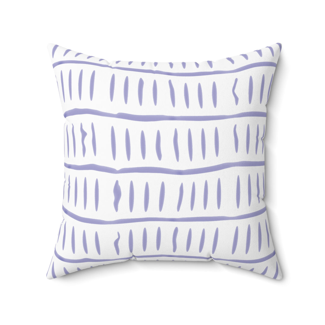 Soft Blue Batik Pillow  Stripe