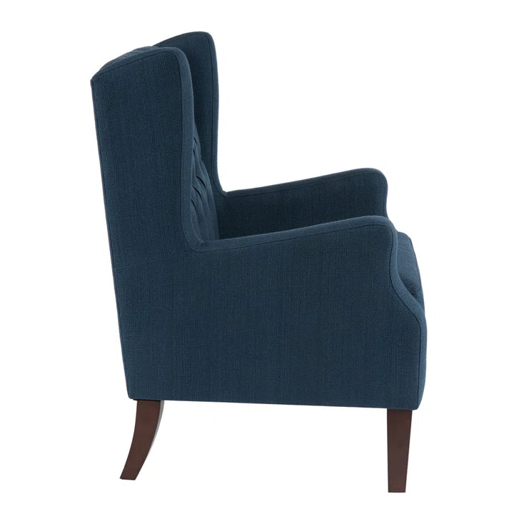 Allis Upholstered Button Tufted Wingback Chair