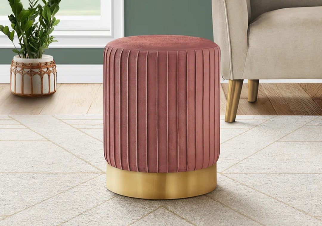 Cecilya Steel Accent Stool