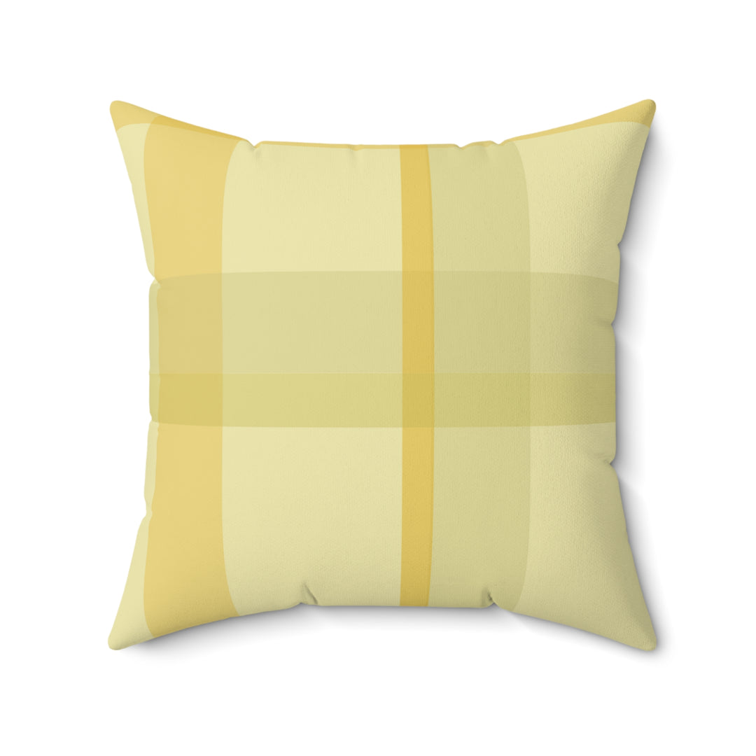 Chartreuse Plaid Pillow