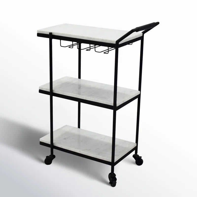 Bradley Metal Bar Cart