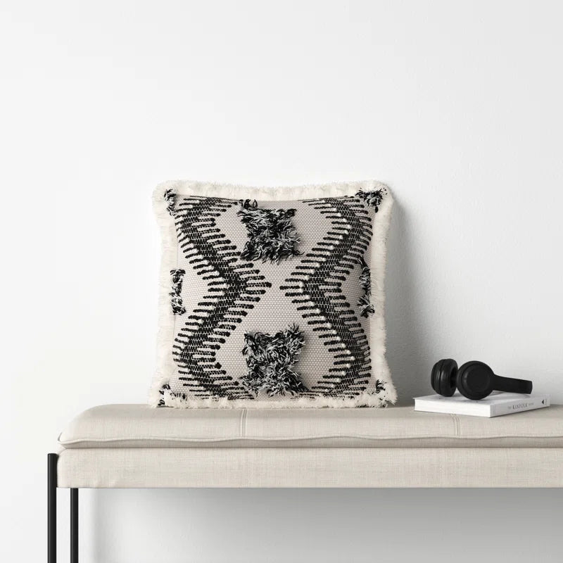 Maffs Chevron Wool Throw Pillow