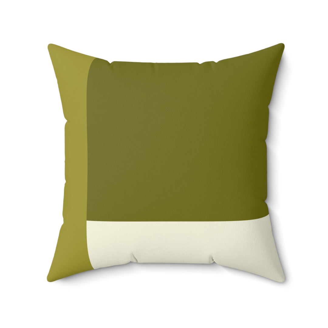 Olive Vista Throw Pillow