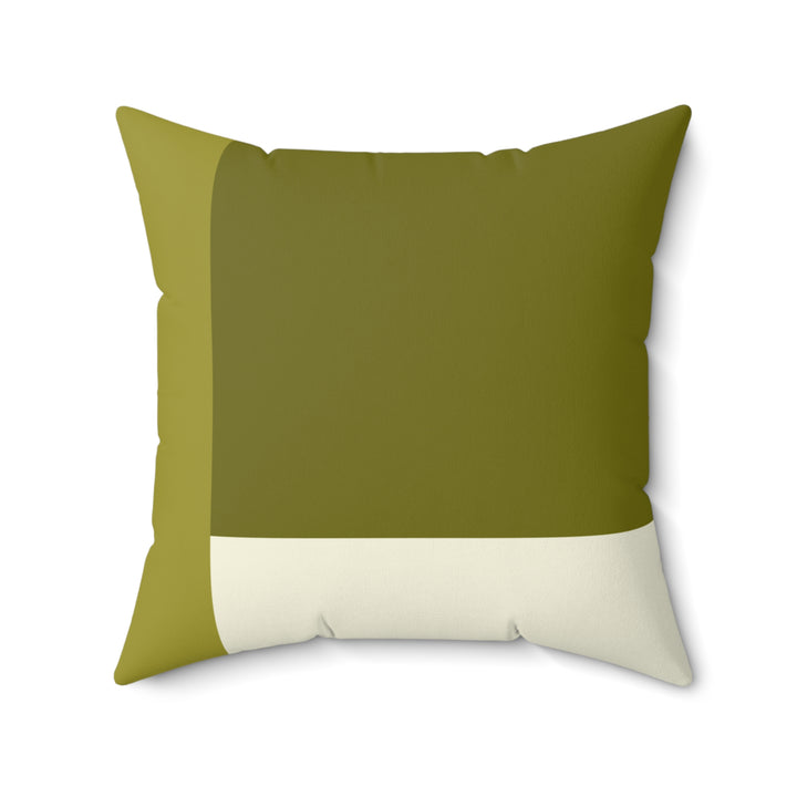 Olive Vista Throw Pillow
