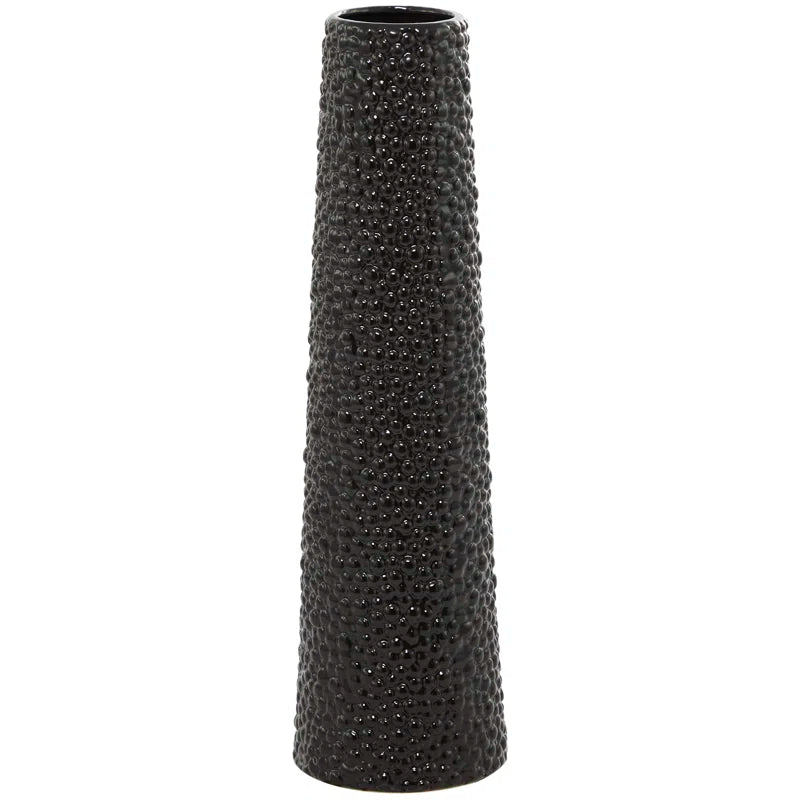 Ceramic Tall Decorative Vase with Bubble Texture