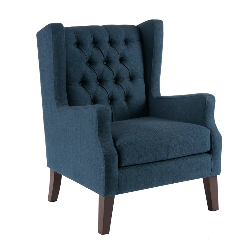 Allis Upholstered Button Tufted Wingback Chair