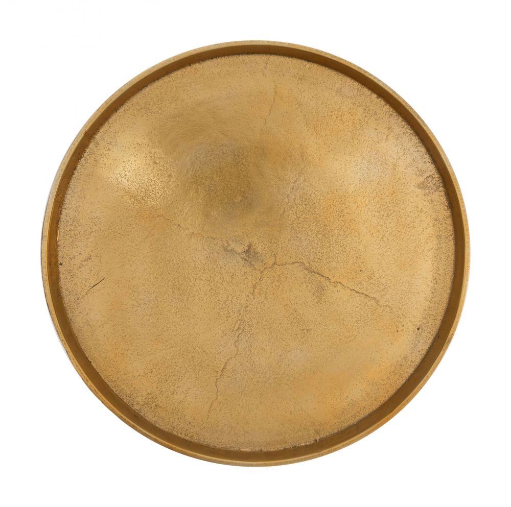 Como Accent Table Set Antique Gold