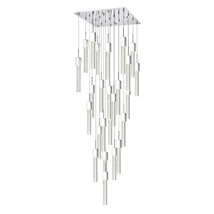 Rectangular Crystal Chandelier. XL 25 Light