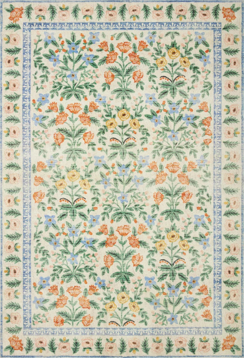 Eden Mughal Garden Cream Rug Feat Cloudpile