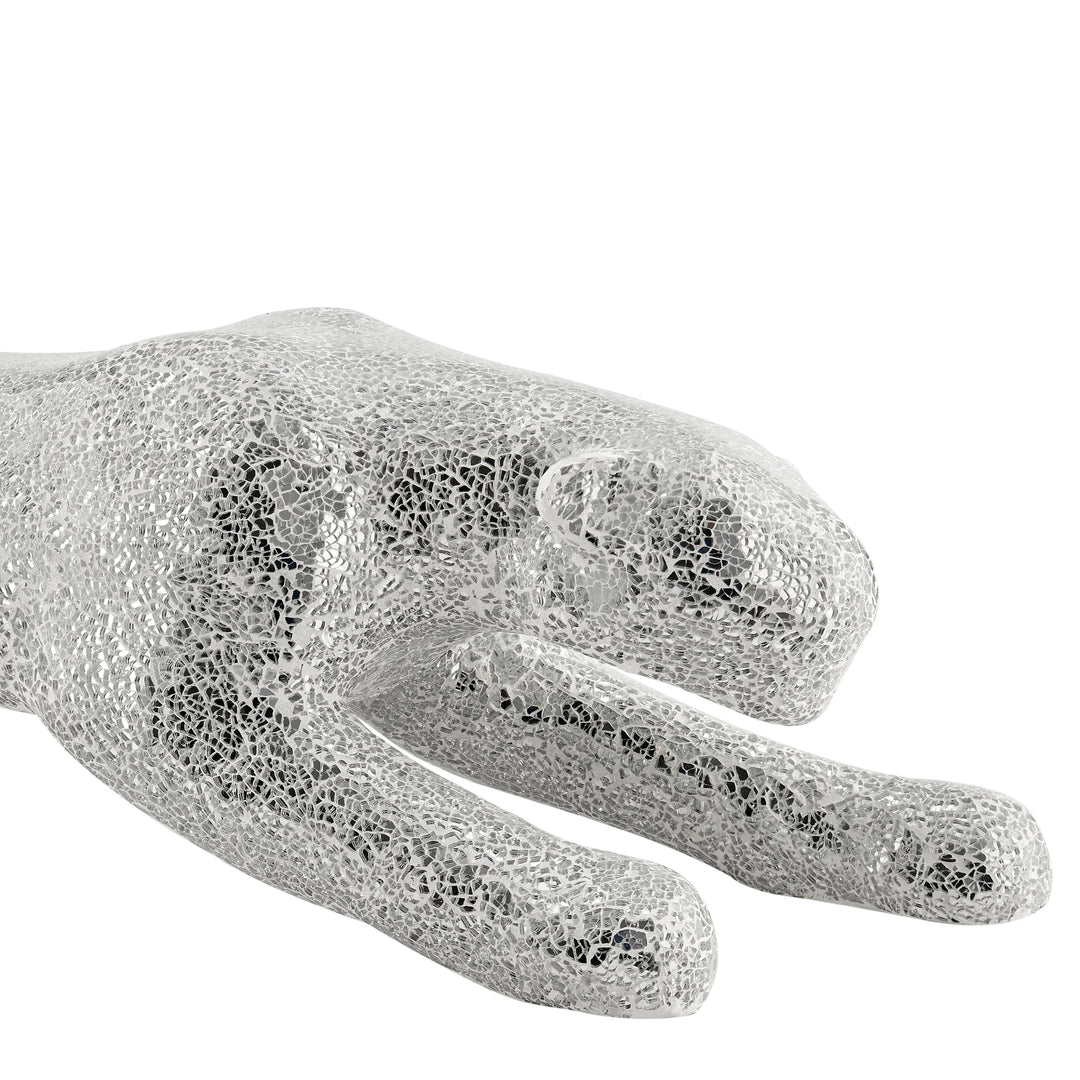 Boli Panther Sculpture. Glass and Chrome