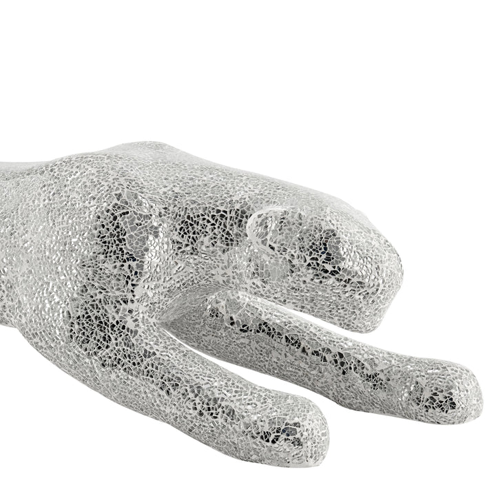 Boli Panther Sculpture. Glass and Chrome
