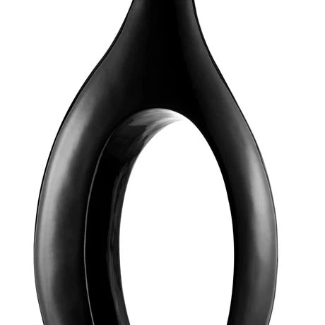 Trombone Vase – Large Black