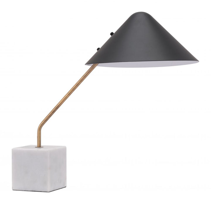 Table Lamp Pike Black & White Marble