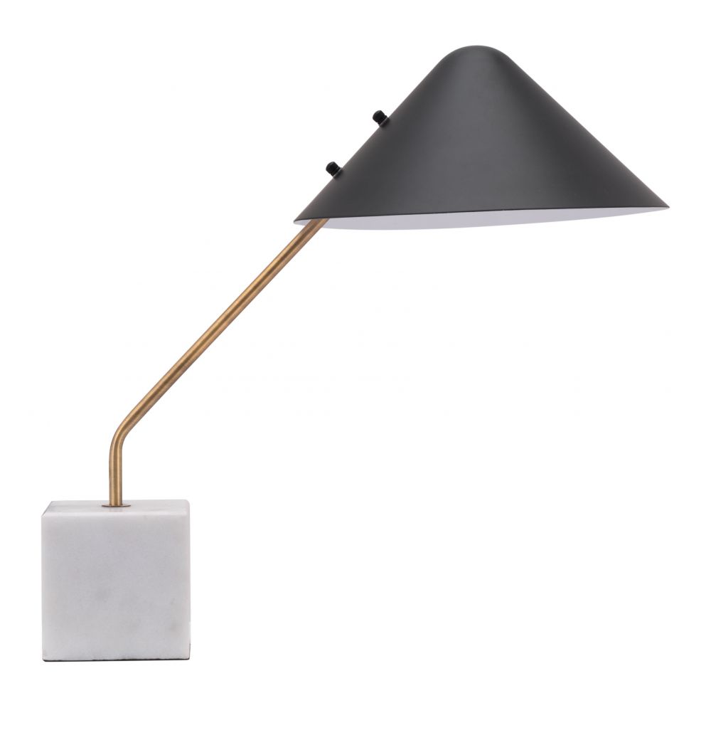 Table Lamp Pike Black & White Marble