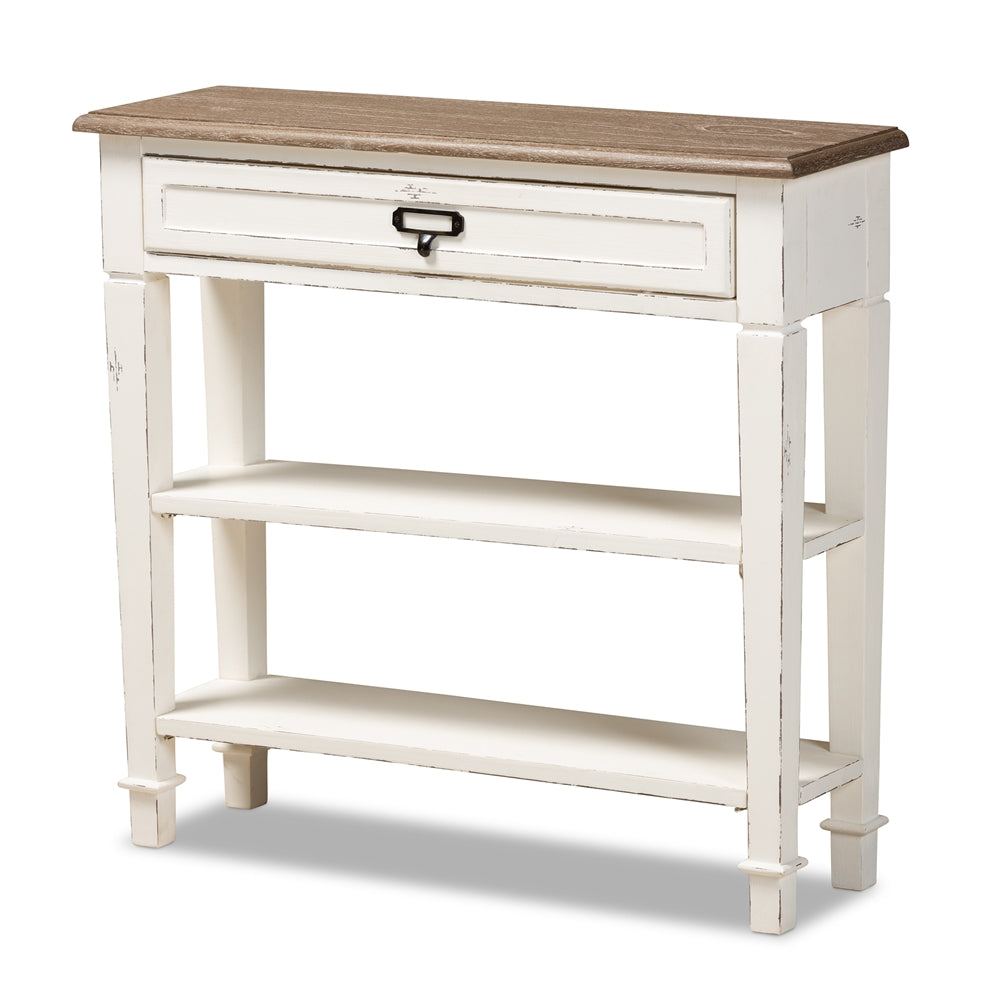 Dauphine Traditional French Accent Console Table-1 Drawer