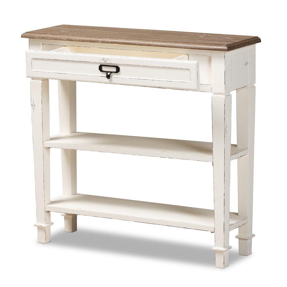 Dauphine Traditional French Accent Console Table-1 Drawer