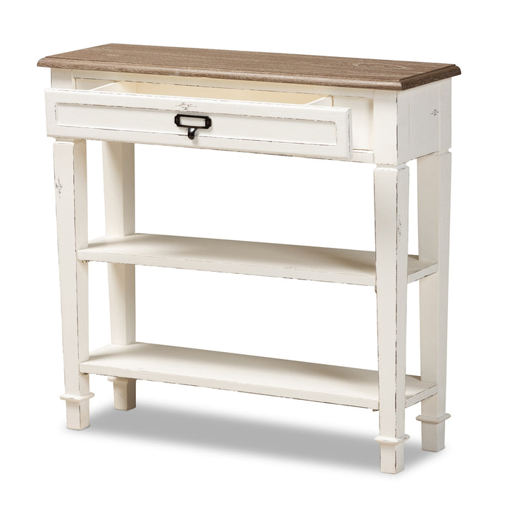 Dauphine Traditional French Accent Console Table-1 Drawer