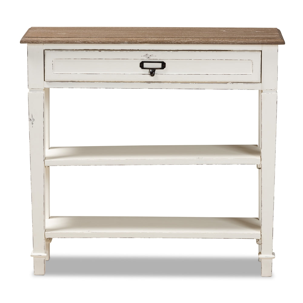 Dauphine Traditional French Accent Console Table-1 Drawer